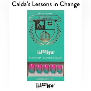 Red Aspen Pink and Green Nail Dashes
Calda’s Lessons In Change b4y